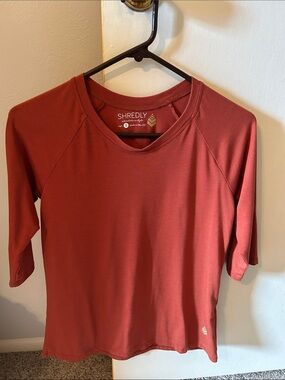 Shredly 3/4 length Rust Colored MTB Top